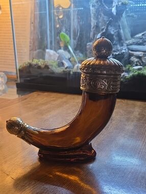 vintage Avon Viking Horn after shave lotion decanter from the 1960s
